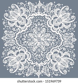 Abstraction floral lace pattern