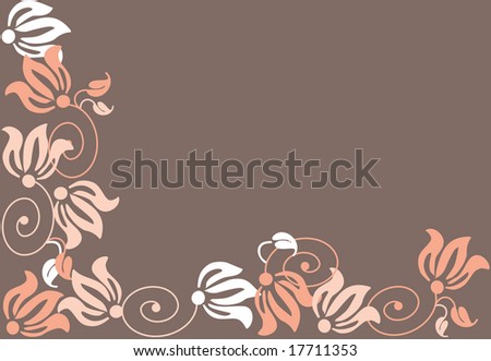 Abstraction of a flover beckground. Vector illustration
