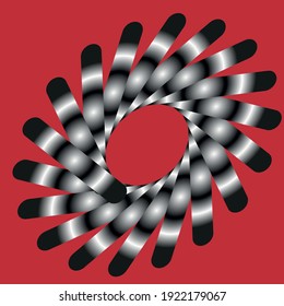 abstraction flower with shades of black  and white