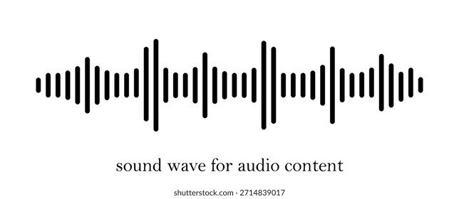 Uma abstração na forma de uma onda sonora, renderizada em preto e branco. A imagem simboliza música, som e ritmo, evocando associações com a mídia moderna, tecnologia e cultura digital.