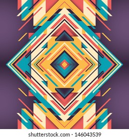 Abstraction with geometric design. Vector illustration.