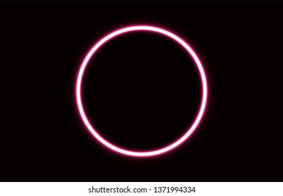 
abstraction geometric neon circle illustrator