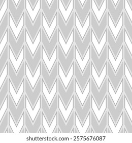 Abstraction, geometric pattern, grey and white colors. Seamless floral pattern-624.