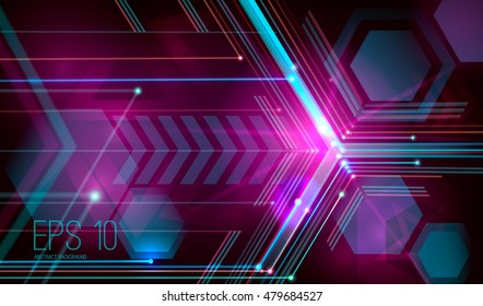 Abstraction geometrical light background