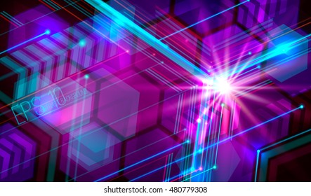 Abstraction geometrical light background