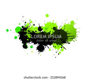 abstraction green blob. Vector