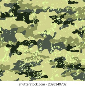 
Abstraction green camouflage, summer light background.