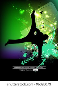 Abstraction grunge poster