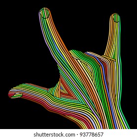 Handabstraktion, Musikthema