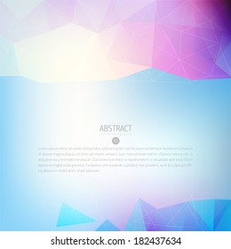 abstraction hazy vector scene with triangle object pattern for design line water white star colourful conceptual background scene multicolor numeric glassware swirl clouds fashionable site blue wave c
