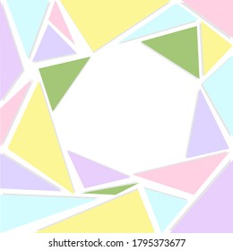 Abstraction illustration of colored shapes. Vector background