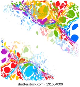 abstraction of ink stains