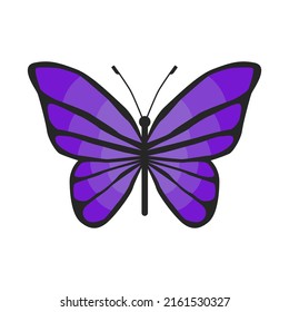 Abstracción. Insectos. Mariposa vectora. mariposa púrpura