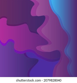 Abstraction the intersection of layers of different Colors