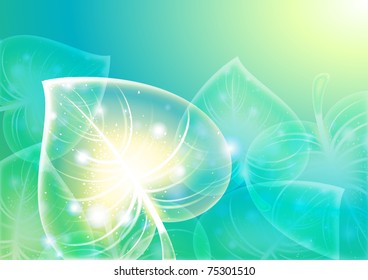 Abstraction leaf background 10 eps