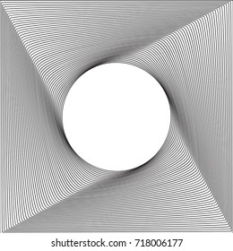 abstraction line monochrome. vector illustration
