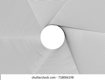 abstraction line monochrome. vector illustration