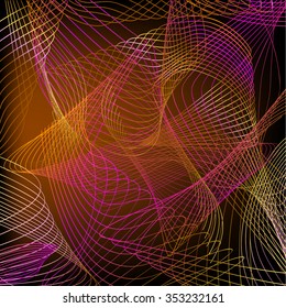 Abstraction of lines background. Vector