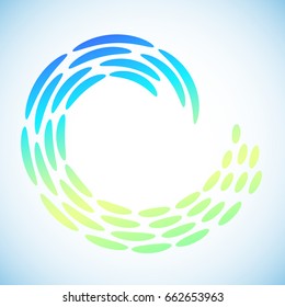 Abstraction of lines, color bars, the background element