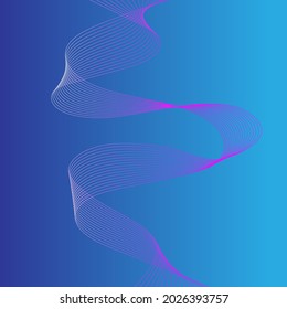 Abstracción. Líneas en un fondo azul