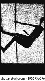 El hombre de la abstracción cae en la oscuridad