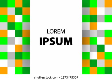 Abstraction of modern style with a composition of squares. Modern abstract background for mesens and business.