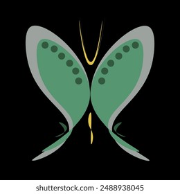 Abstraction multicolored butterflies. Multi-colored blots.   Butterflies with a pattern. The composition contains flowers. 