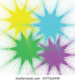 
Abstraction, multicolored flashes of light from the stars on a white background, abstraction, background for banner, wallpaper, brochure, landing page, poster or book. vector illustration eps10.eps