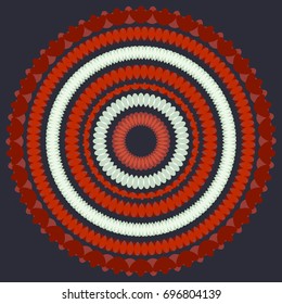 Abstraction on background circling chaotically in a circle. Abstract chaotic geometric pattern.
