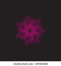abstraction on a black background vector illustration