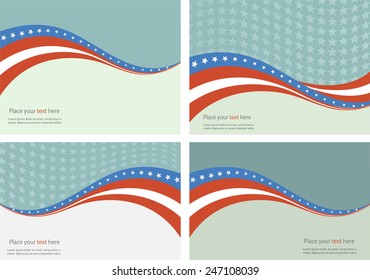 Abstraction on a theme of the American flag