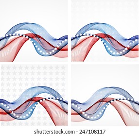 Abstraction on a theme of the American flag