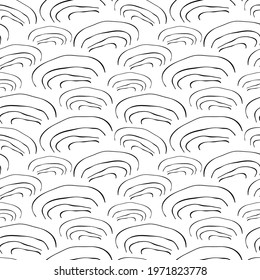 Abstraction on a white background. Basic seamless pattern. Trendy vector pattern for brand identity, stationery, wrapping, textile and wallpapers.