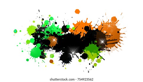 abstraction Paint stains. Vector