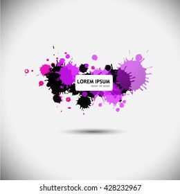 abstraction of patches of paint. Vector