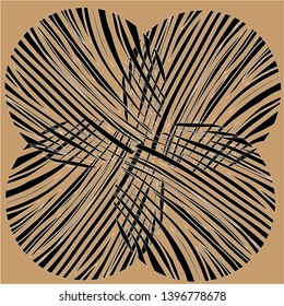 abstraction, a pattern of curved lines forming circles