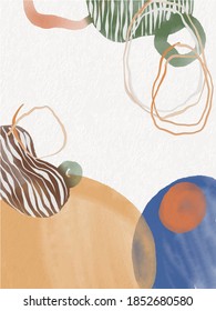 Abstraction. Pictorial abstraction. Strokes of brushes, paints, prints and lines. Colorful design cards. Wallpapers, banners, and postcards.