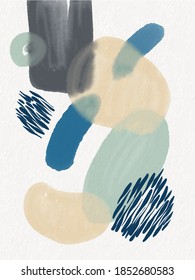Abstraction. Pictorial abstraction. Strokes of brushes, paints, prints and lines. Colorful design cards. Wallpapers, banners, and postcards.