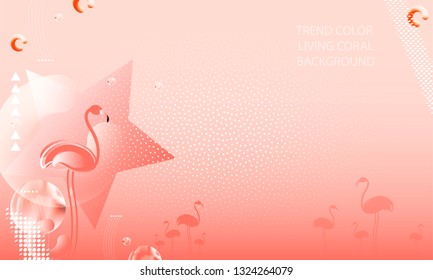 Abstraction pink living coral flamingos family exotic wading birds flock flamboyance beaks, necks, feather, body standing posture Zoo bird