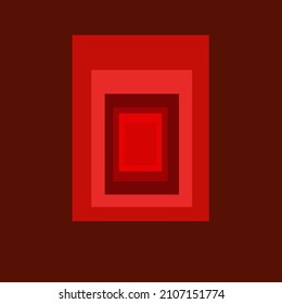 Abstraction rectangles and square. Banner Red.
 . Vector.