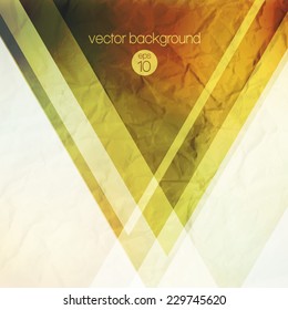 Abstraction retro grunge triangles vector background