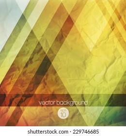 Abstraction retro grunge triangles vector background