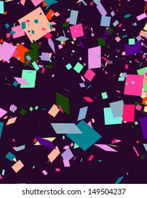 Abstraction retro painted squares vector background. 