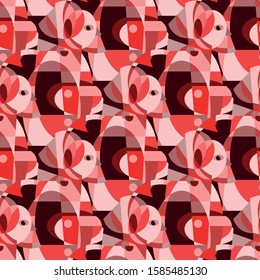 Abstraction. Seamless pattern. Endless texture.