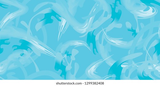 Abstraction. Seamless pattern of multicolored blots. Vector graphics