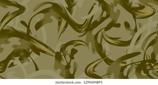 Abstraction. Seamless pattern of multicolored blots. Vector graphics