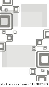 abstraction from squares, gray squares on a white background
