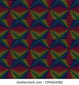 Abstraction of stars and squares pattern