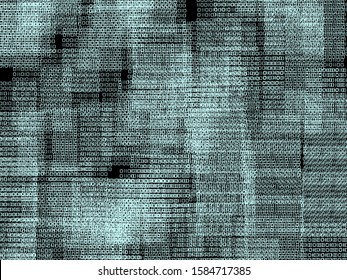 Abstraction in the style of cyberpunk.  Binary background.