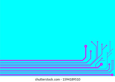 Abstraction in the style of cyberpunk. Circuit board, wiring diagram.